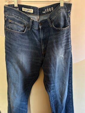 GAP 1969 Men's Straight Jeans - Dark Blue Wash